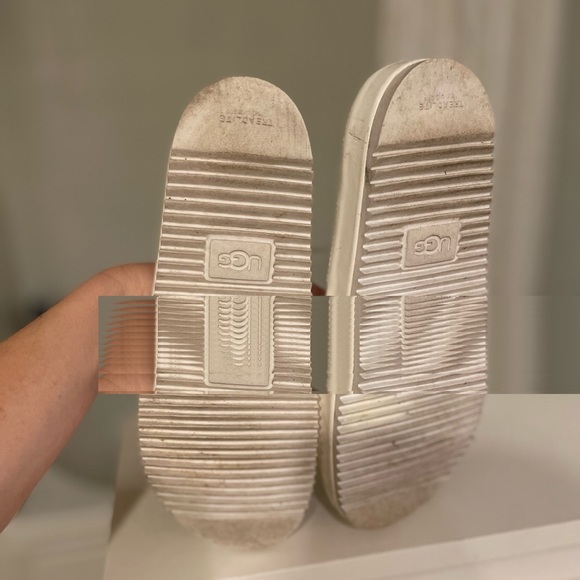 UGG Womens Jane Patent Slides - white - size 8 - Picture 5 of 5